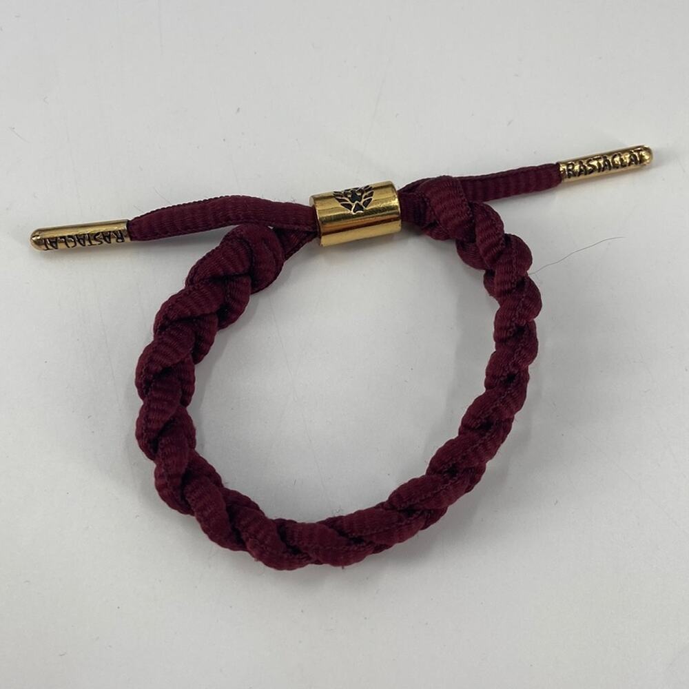 Rastaclat burgundy Zion braided bracelet